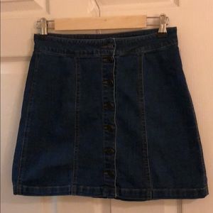Button up Jean skirt